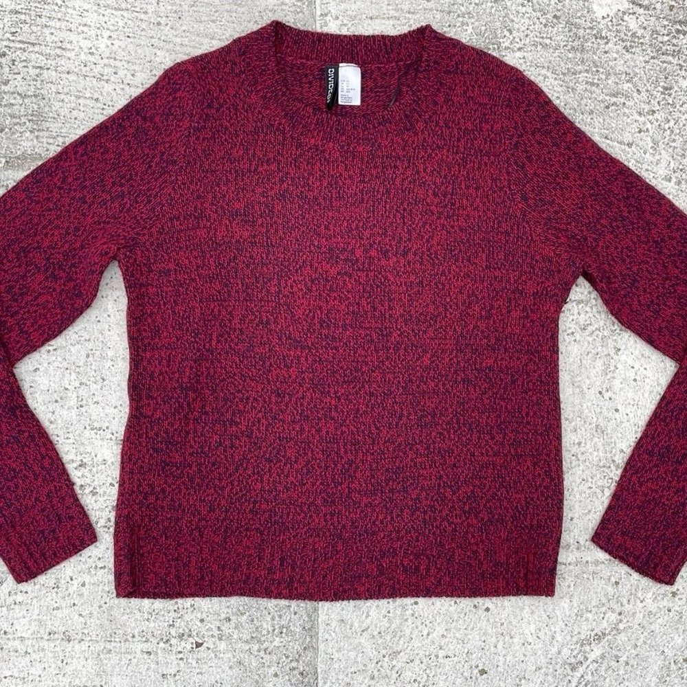 H&M Women Sweater Red Long Sleeve Top Size XS US